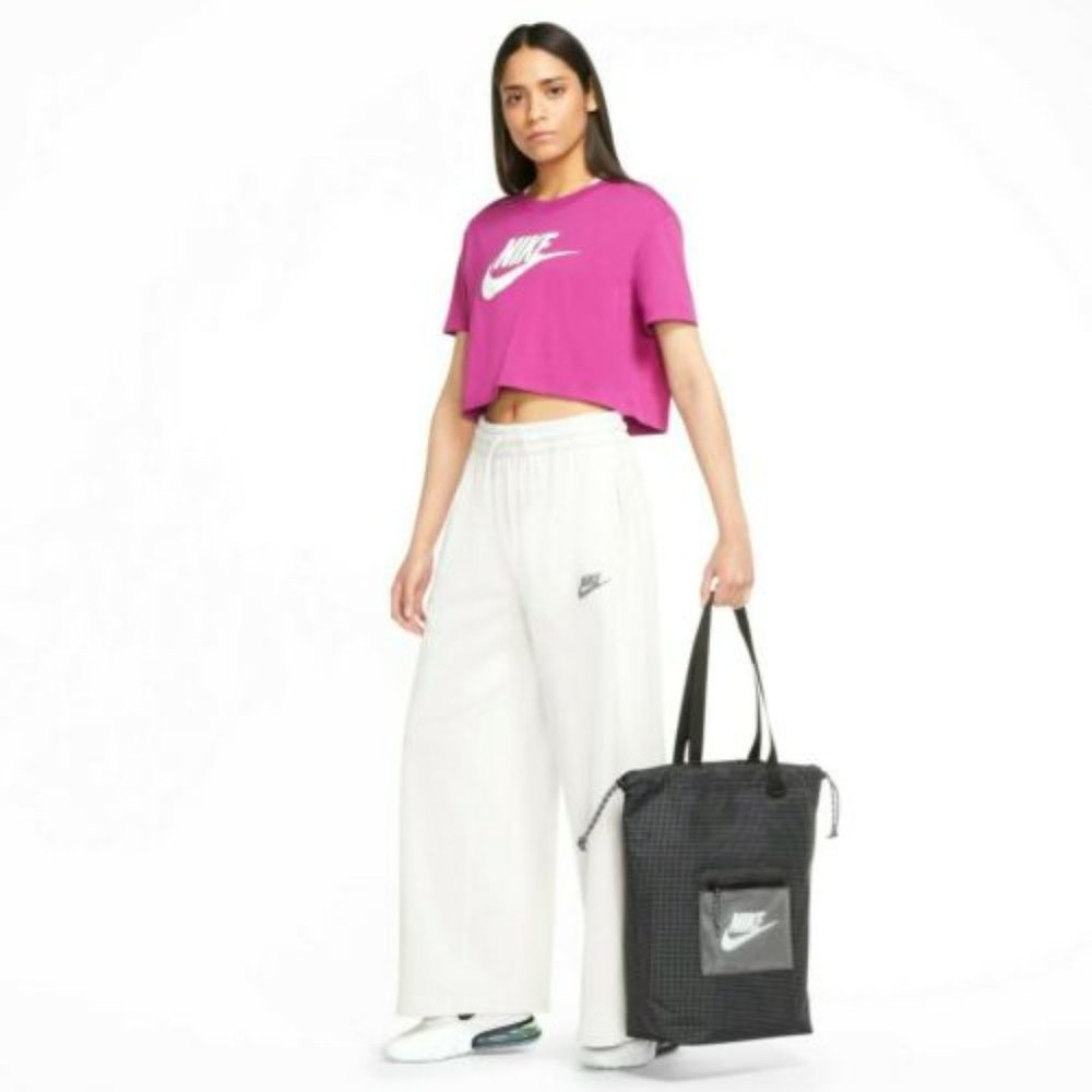 Nike Heritage Tote Drawstring Bag Sports Black White CV1409-010 NWT